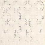 4’8”x6’9” Transitional Gray Wool & Silk Hand-Knotted Rug