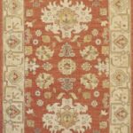 2’6”x11’10” Traditional Rust Wool Hand-Knotted Rug