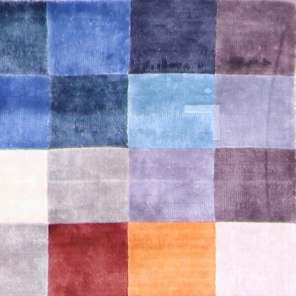 4’x5’11” Contemporary Multi Color Silk Hand-Finished Rug - Direct Rug Import | Rugs in Chicago, Indiana,South Bend,Granger