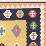 3’5”x5’2” Persian Kilim Gold Wool Hand-Knotted Rug - Image 2