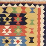 3’5”x5’ Persian Kilim Red Wool Hand-Knotted Rug - Image 2