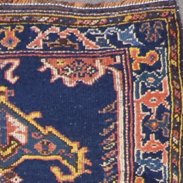 3’4”x8’7” Antique Traditional Navy Tribal Wool Hand-Knotted Rug - Direct Rug Import | Rugs in Chicago, Indiana,South Bend,Granger