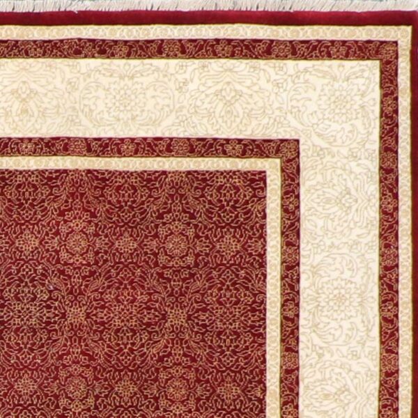 4’8”x6’7” Traditional Red Wool Hand-Knotted Rug - Direct Rug Import | Rugs in Chicago, Indiana,South Bend,Granger