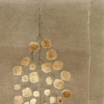 3’x6’9” Decorative Brown Rain Drop Wool & Silk Hand-Knotted Rug - Direct Rug Import | Rugs in Chicago, Indiana,South Bend,Granger