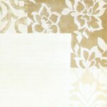 6’x9’ Decorative Ivory Wool & Bamboo Silk Hand-Knotted Rug - Image 3