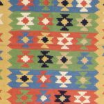 3’5”x5’ Persian Kilim Red Wool Hand-Knotted Rug - Image 3