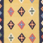 3’5”x5’2” Persian Kilim Gold Wool Hand-Knotted Rug - Image 3