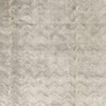 5’x8’ Transitional Silver Bamboo Silk Hand-Knotted Rug - Image 3