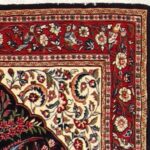 3’2”x5’4” Traditional Ivory Persian Wool Hand-Knotted Rug - Image 3