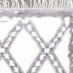 4’2”x6’2” Contemporary Ivory Moroccan Wool Hand-Knotted Rug - Image 3