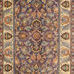 4’x6’ Decorative Purple Wool Hand-Knotted Rug