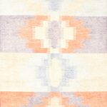 5’x8’ Blue Wool & Bamboo Silk Hand-Knotted Rug