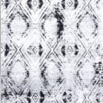 2’7”x10’ Contemporary Gray&Ivory Wool & Silk Hand-Finished Rug - Direct Rug Import | Rugs in Chicago, Indiana,South Bend,Granger