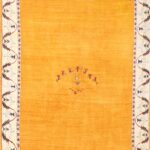 4’8”x6’1” Classic Gasbbeh Persian Yellow Wool Hand-Knotted Rug - Direct Rug Import | Rugs in Chicago, Indiana,South Bend,Granger