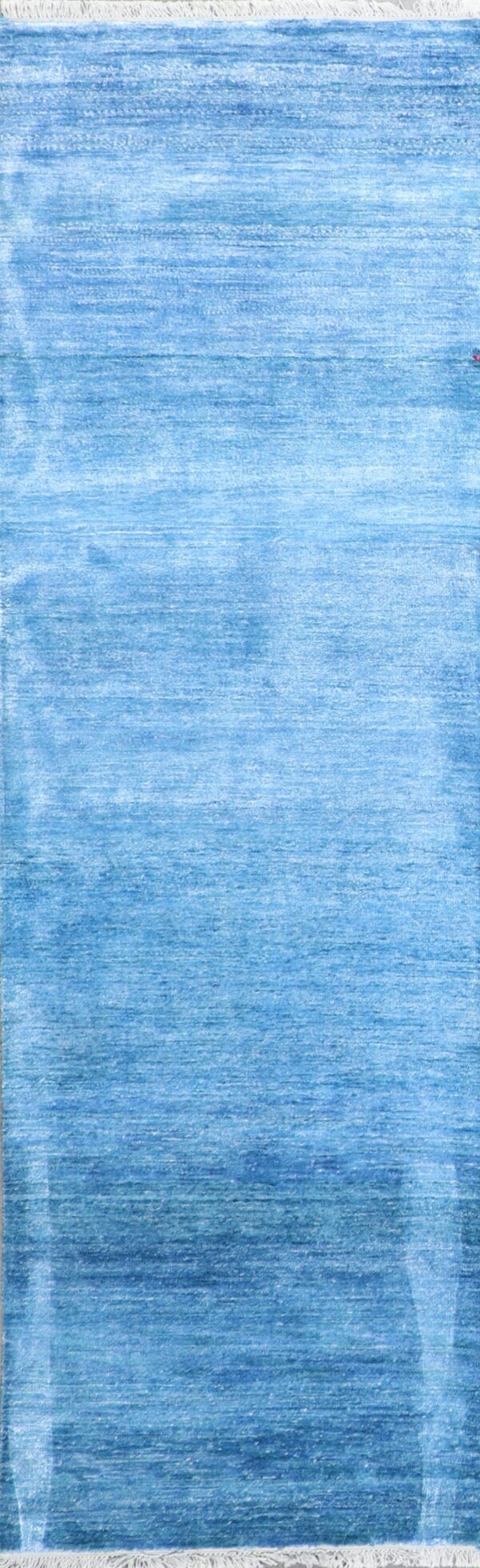2’10”x9’10” Contemporary Blue Wool Hand-Knotted Rug - Direct Rug Import | Rugs in Chicago, Indiana,South Bend,Granger