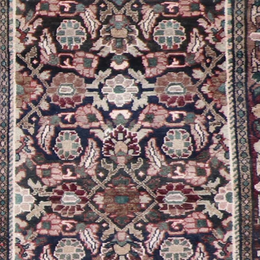 3’8”x10’3” Traditional Burgundy Tribal Wool Hand-Knotted Rug - Direct Rug Import | Rugs in Chicago, Indiana,South Bend,Granger