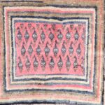 3’x3’2” Persian Hamedan Wool Hand-Knotted Rug - Image 3