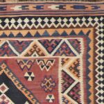 5’5”x9’ Persian Kilim Brown Wool Hand-Knotted Rug - Image 2