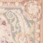 4’1”x6’1” Aubusson Ivory-Gold Wool Hand-Knotted Rug - Image 3