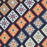 5’2”x6’8” Persian Kilim Navy Wool Hand-Knotted Rug - Image 3