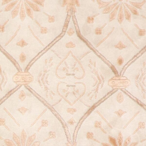 3’x5’1” Transitional Gold and Tan Overall Wool & Silk Hand-Knotted Rug - Direct Rug Import | Rugs in Chicago, Indiana,South Bend,Granger