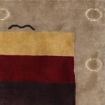 4’x6’ Contemporary Gray Wool & Silk Hand-Knotted Rug - Direct Rug Import | Rugs in Chicago, Indiana,South Bend,Granger