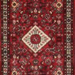 2’1”x4’1” Traditional Red Persian Wool Hand-Knotted Rug