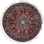 4’x4’ Traditional Red Wool Hand-Knotted Rug
