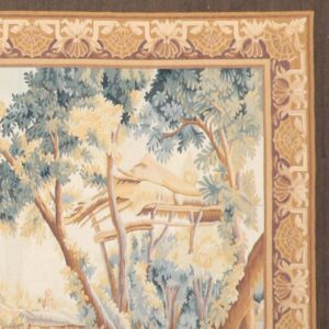 4’7”x5’10”  Brown  Wool Hand-Knotted Tapestry
