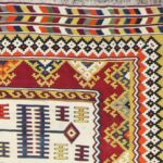 4’4”x9’6” Persian Kilim Ivory Wool Hand-Knotted Rug - Image 2