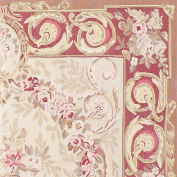 5’x5’2” Traditional Ivory Wool Hand-Knotted Rug - Direct Rug Import | Rugs in Chicago, Indiana,South Bend,Granger