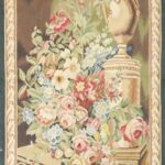 3’x5’2” Green Flatweave Wool Hand-Knotted Tapestry