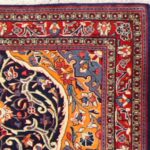 3’6”x5’ Traditional Navy Persian Wool Hand-Knotted Rug - Image 3