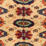 3’4”x4’6” Traditional Ivory Persian Wool Hand-Knotted Rug - Image 2