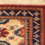 3’4”x4’6” Traditional Ivory Persian Wool Hand-Knotted Rug - Image 3