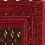 2’5”x4’5” Traditional Pillow Bkhara Red Persian Wool Hand-Knotted Rug - Image 3