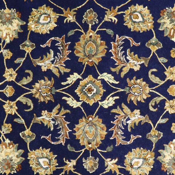 9’x12’ Traditional Navy Wool & Silk Hand-Tufted Rug - Direct Rug Import | Rugs in Chicago, Indiana,South Bend,Granger