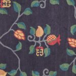 9'4"x12'5" Tibetan Flowers Charcoal Wool Hand-Knotted Rug - Direct Rug Import | Rugs in Chicago, Indiana,South Bend,Granger