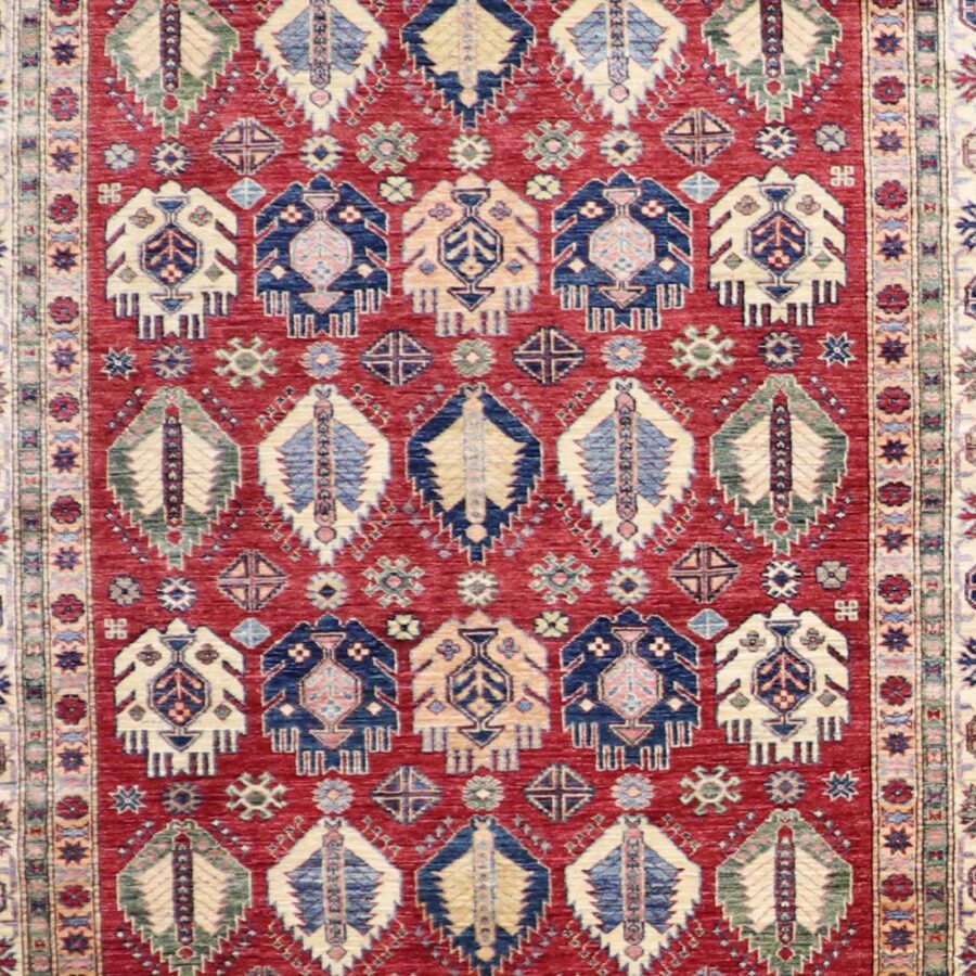 5'10"x8'7" Traditional Red Kazak Wool Hand-Knotted Rug - Direct Rug Import | Rugs in Chicago, Indiana,South Bend,Granger