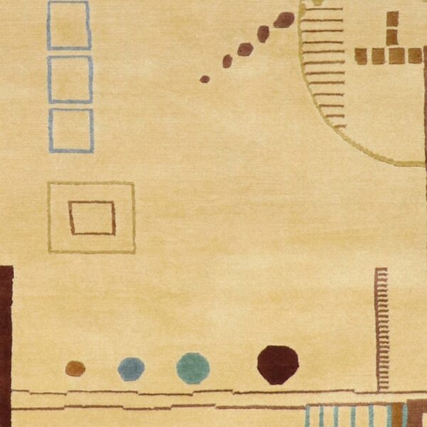 5'x8' Tan Contemporary Nepal Wool Hand-Knotted Rug - Direct Rug Import | Rugs in Chicago, Indiana,South Bend,Granger