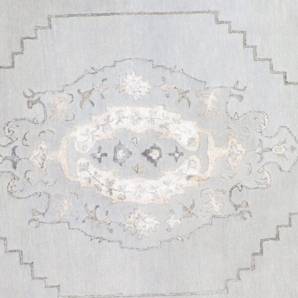 9'10"x9'10" Decorative Round Vintage Wool & Silk Hand-Tufted Rug - Direct Rug Import | Rugs in Chicago, Indiana,South Bend,Granger