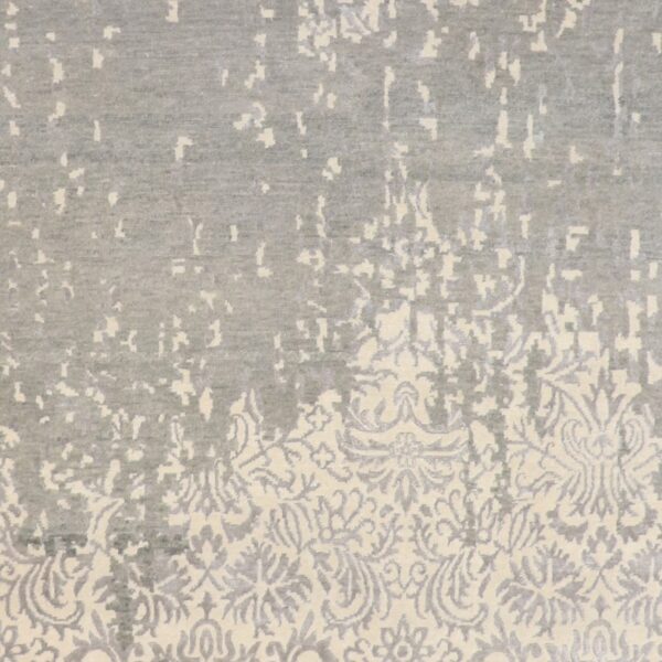 6'x8'10" Transitional Gray Wool & Silk Hand-Knotted Rug - Direct Rug Import | Rugs in Chicago, Indiana,South Bend,Granger