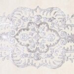4’x4’ Decorative Ivory Vintage Wool & Silk Hand-Tufted Rug - Direct Rug Import | Rugs in Chicago, Indiana,South Bend,Granger