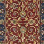 2'3"x7'11" Decorative Brugundy Wool Hand-Tufted Rug - Direct Rug Import | Rugs in Chicago, Indiana,South Bend,Granger
