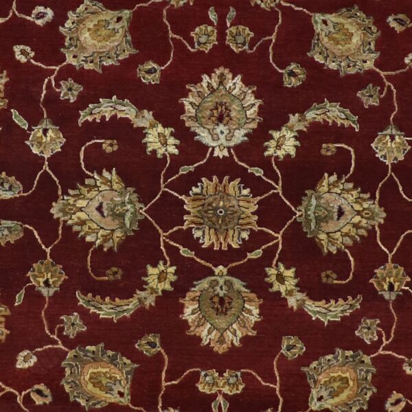 5'11"x8'11" Traditional Burgundy Wool & Silk Hand-Knotted Rug - Direct Rug Import | Rugs in Chicago, Indiana,South Bend,Granger
