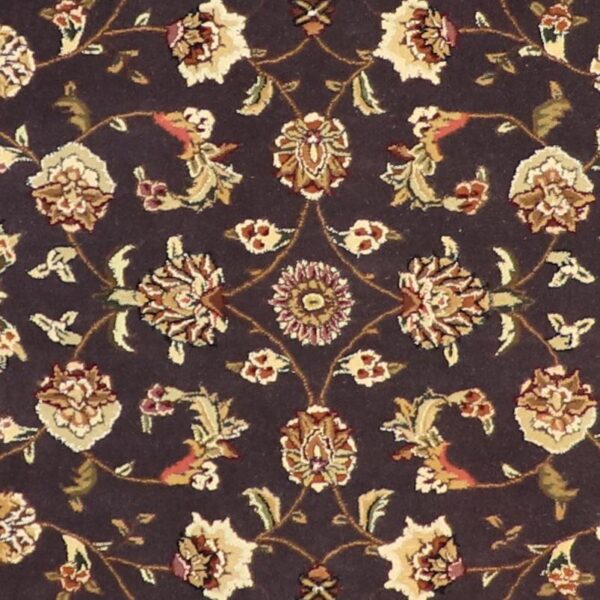 5'10"x9' Tabriz Eggplant Color Wool & Silk Hand-Tufted Rug - Direct Rug Import | Rugs in Chicago, Indiana,South Bend,Granger