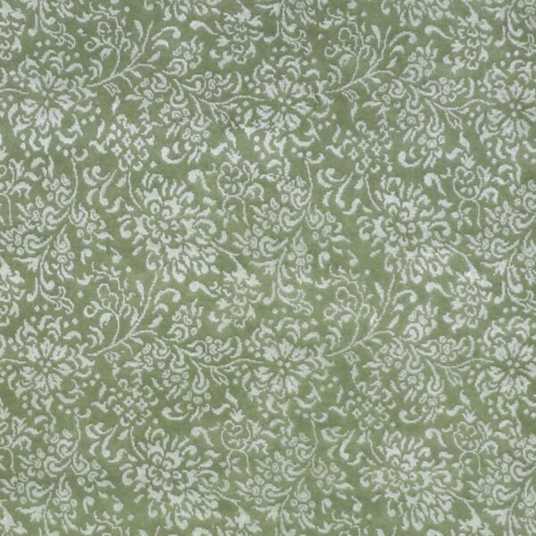6'5"x9'3" Decorative Green Wool & Silk Hand-Knotted Rug - Direct Rug Import | Rugs in Chicago, Indiana,South Bend,Granger