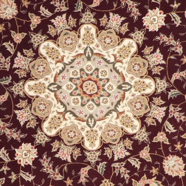 8'7"x8'7" Traditional Round Wool & Silk Rug Hand-Tufted - Direct Rug Import | Rugs in Chicago, Indiana,South Bend,Granger