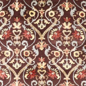 8’x9’10” Transitional Wool & Silk Hand-Tufted Rug