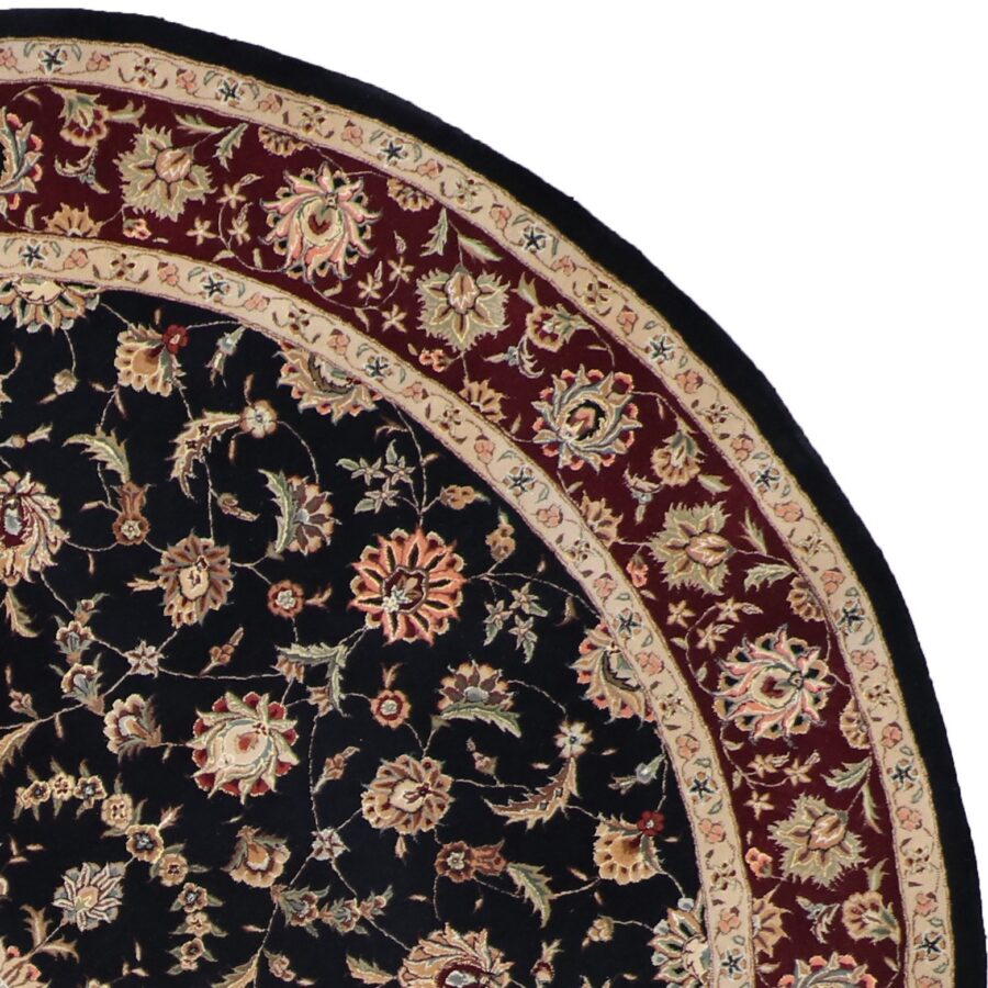8'11"x8'11" Traditional Round Wool & Silk Hand-Tufted Rug - Direct Rug Import | Rugs in Chicago, Indiana,South Bend,Granger